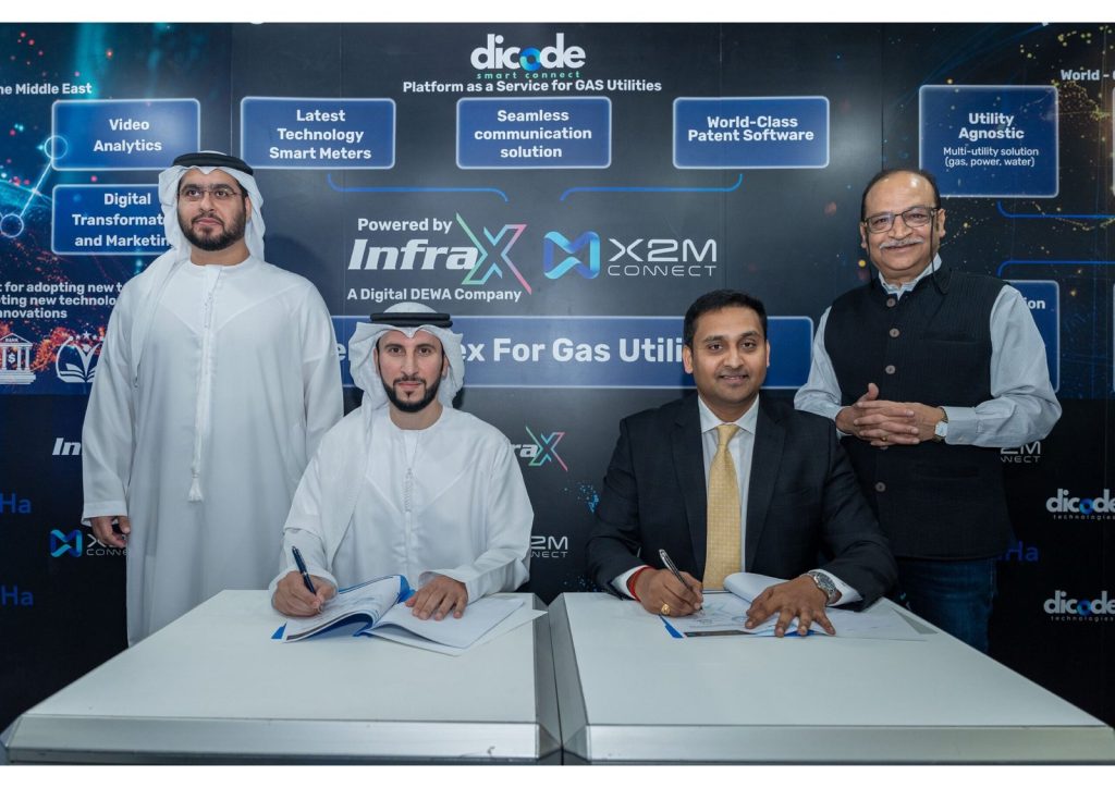 Dicode Technologies announces partnership with Digital DEWA’s InfraX to launch Smart Infrastructure for Utilities in the UAE The partnership will address various market segments with customised solutions based on specific requirements