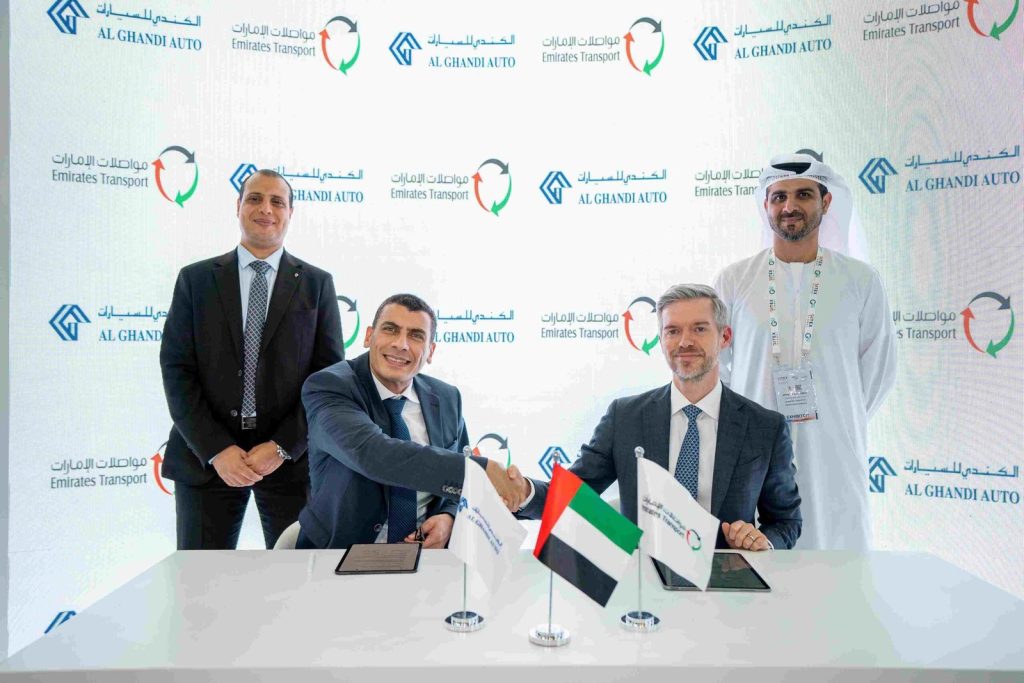 The partnership between Emirates Transport and Al Ghandi Auto was announced in Dubai at GITEX Global 2024